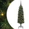 vidaXL Kunstig juletre med 150 LED grønn 120 cm PVC og stål og plast