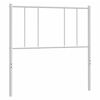 vidaXL Utskiftbar sengegavl i metall hvit 90 cm