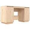 vidaXL Skrivebord 140x50x75 cm heltre furu