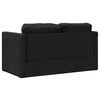 vidaXL Sammenleggbar Sofa seng Svart 112 x 60 x 60 cm stoff