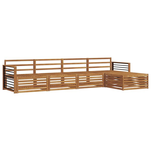 vidaXL Utend&oslash;rs sofa-sett 5 pcs Naturlig