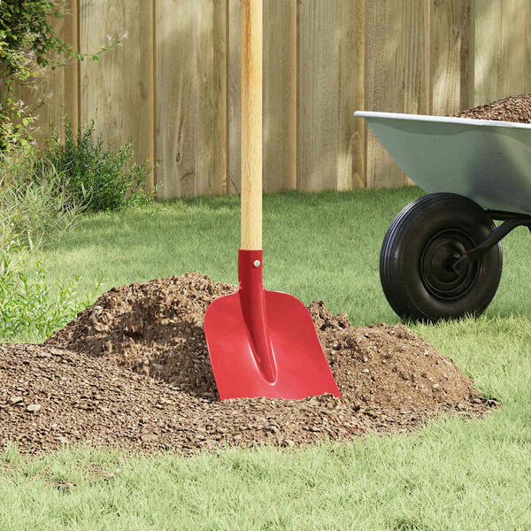 vidaXL Spadehode Rød 32 x 24,5 cm Pulverlakkert stål