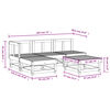 vidaXL Hagesofagruppe 5 deler heltre furu