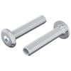 vidaXL L&aring;seskrue Ensfarget 2 stk. S&oslash;lv M6 x 30 mm St&aring;l