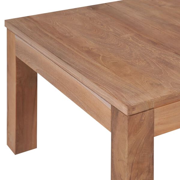 vidaXL Salongbord heltre teak naturlig etterbehandling 60x60x40 cm