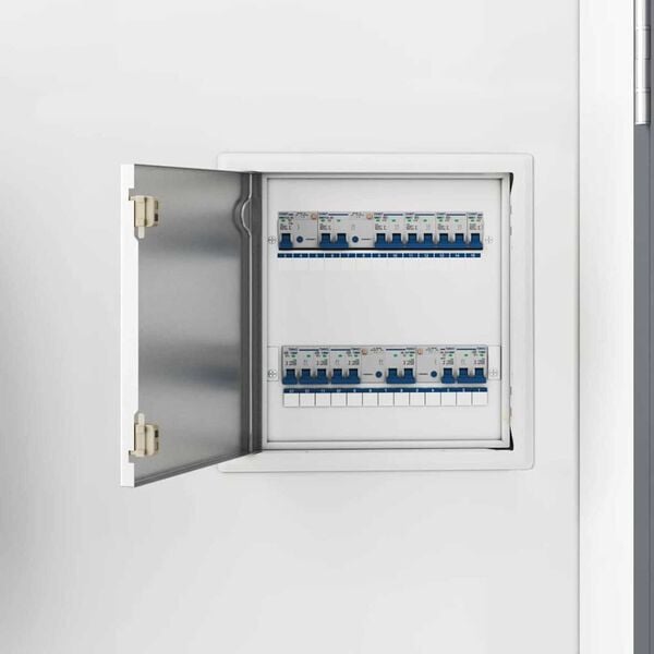 vidaXL Tilgangspanel Hvit 43,5 x 33 x 3 cm St&aring;l