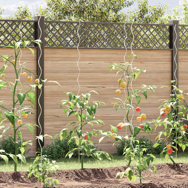 vidaXL Spiralplantest&oslash;tter 5 stk 170 cm galvanisert st&aring;l