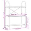 vidaXL Bokhylle Artisan Eik 80 x 30 x 109 cm Konstruert tre