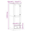 vidaXL Garderobe Corona 55x52x170 cm heltre furu