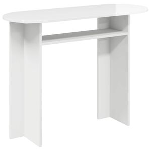vidaXL Konsollbord H&oslash;gglans hvit 100 x 39,5 x 75 cm Konstruert tre
