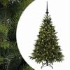 vidaXL Kunstig juletre med julekuler 150 cm 150 LED-lys Varmhvit