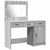 vidaXL Sminkebord 2 stk. Gr&aring; 40 x 41 x 75 cm Konstruert tre