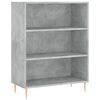 vidaXL Highboard betonggr&aring; 69,5x34x180 cm konstruert tre