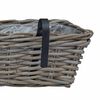 vidaXL Hengende Plantekurv 2 pcs Gr&aring; 48 x 22 x 15 cm Lacak Rattan