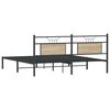 vidaXL Sengeramme uten madrass sonoma eik 183x203 cm konstruert tre
