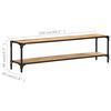 vidaXL TV-benk 150x30x40 cm heltre mango