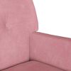 vidaXL Chesterfield Benk Rosa 112 x 65.5 x 75 cm Fløyel