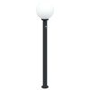 vidaXL Pullertlampe med sensor 120 cm svart IP44