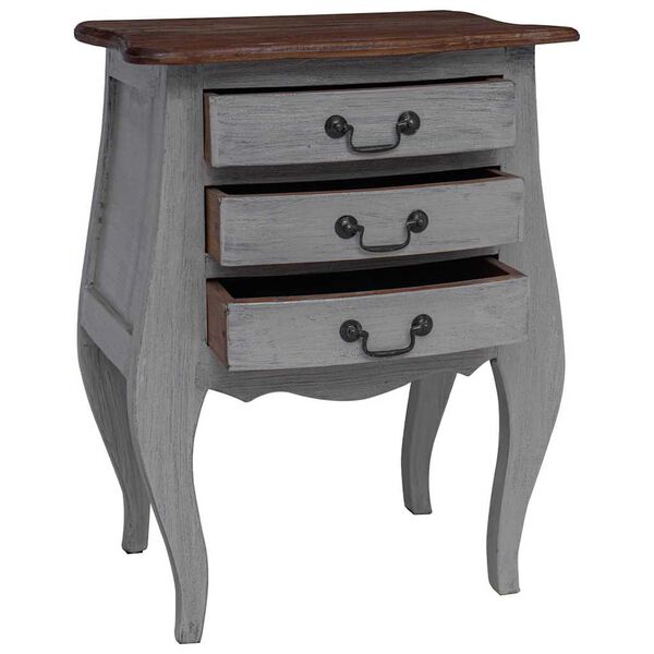 vidaXL Nattbord heltre mahogni 48x35x64 cm