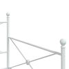 vidaXL Dagseng med trille uten madrass hvit 100x200 cm stål