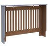 vidaXL Radiatordeksel antrasitt 112x19x81,5 cm MDF