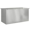 vidaXL Hageoppbevaringsputeeske Galvanisert st&aring;l 100 x 50,5 x 50 cm