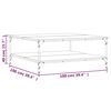 vidaXL Salongbord svart 100x100x40 cm konstruert tre