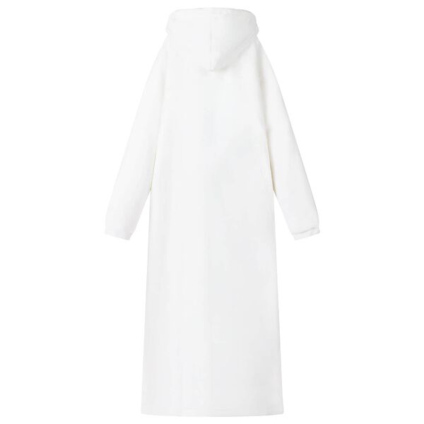 vidaXL Teppe-hettegenser Hvit 150 x 87 cm Fleece og Flanell