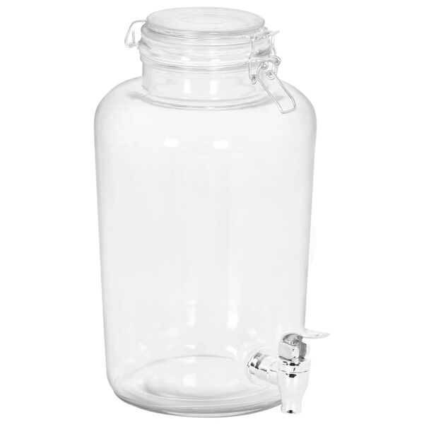 vidaXL Drikkedispensere 2 stk 4000 ml glass