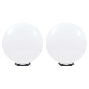 vidaXL LED-kulelamper 2 stk sf&aelig;risk 50 cm PMMA