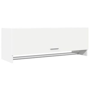 vidaXL Garderobeskap hvit 100x32,5x35 cm konstruert tre