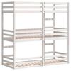 vidaXL Trippel køyeseng hvit 90x190 cm heltre furu
