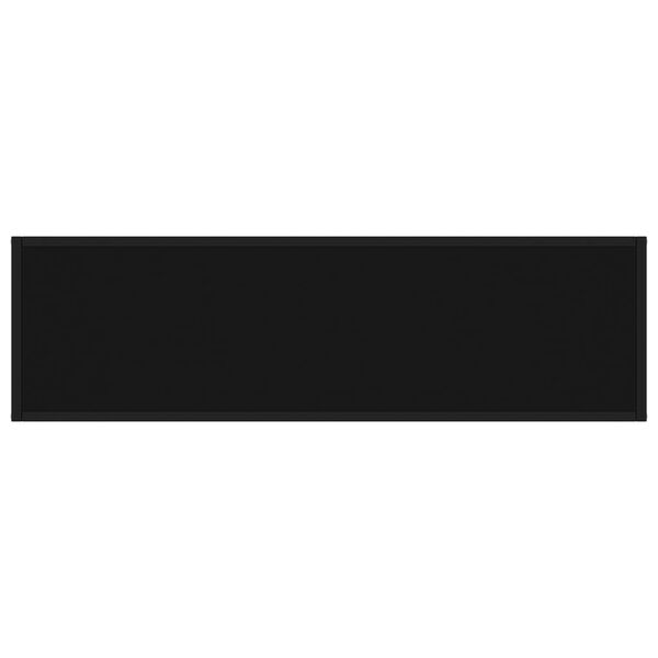 vidaXL Konsollbord svart 120x35x75 cm herdet glass