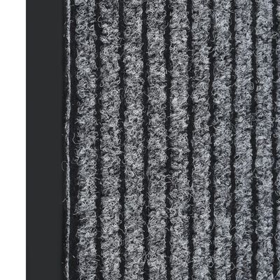 vidaXL Dørmatte stripet grå 40x60 cm