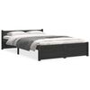 vidaXL Sengeramme svart heltre 120x200 cm