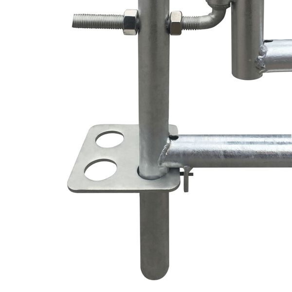 vidaXL Sauebinge 4 paneler galvanisert st&aring;l 137 x 137 x 92 cm