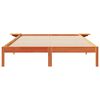 vidaXL Sengestamme med Sidebord Vokset Brun 160 x 220 cm Massiv furu