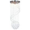 vidaXL Taklampe med krystallperler s&oslash;lv spiral G9
