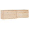 vidaXL Veggskap 2 stk 60x30x35 cm heltre furu