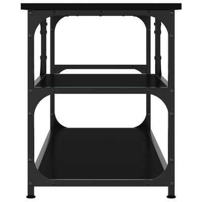 vidaXL TV-benk svart 103x38x46,5 cm konstruert tre og stål