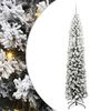 vidaXL Kunstig juletre med 300 LED gr&oslash;nn 210 cm PVC og st&aring;l og plast