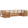 vidaXL Seksjonssofa Sett 7 pcs Naturlig