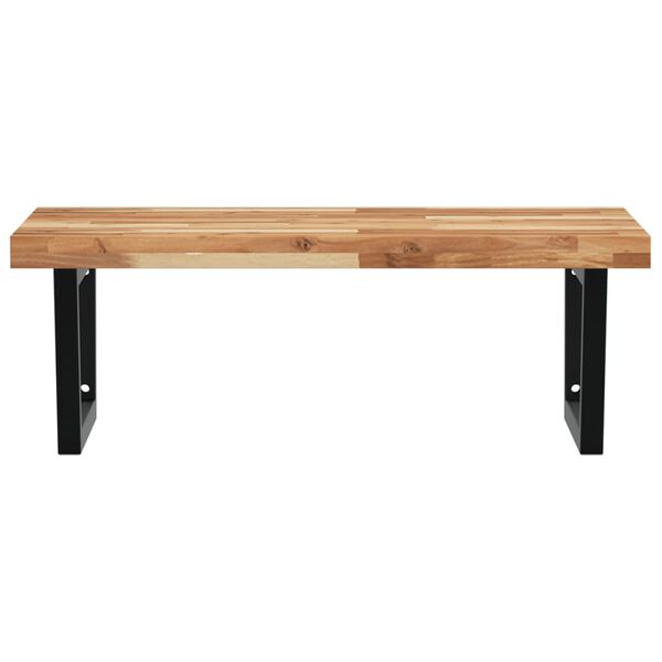 vidaXL Servanthylle veggmontert st&aring;l og heltre akasie