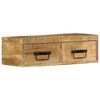 vidaXL Veggmontert TV-benk 60x30x19 cm grovt heltre mangotre