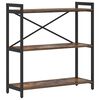 vidaXL Bokhylle R&oslash;kt eik 80 x 30 x 85 cm Konstruert tre