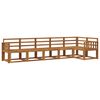 vidaXL Utend&oslash;rs sofa-sett 6 pcs Naturlig Solid akasietre