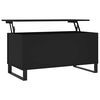 vidaXL Salongbord svart 90x44,5x45 cm konstruert tre
