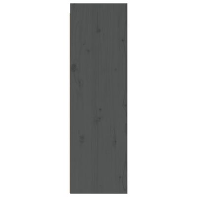 vidaXL Veggskap 2 stk grå 30x30x100 cm heltre furu
