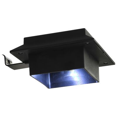 vidaXL Utendørs sollampe 6 stk LED firkantet 12 cm svart