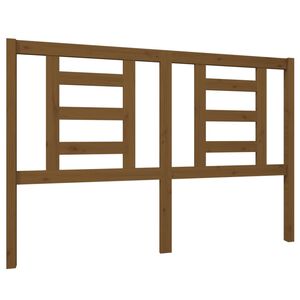 vidaXL Sengegavl honningbrun 146x4x100 cm heltre furu